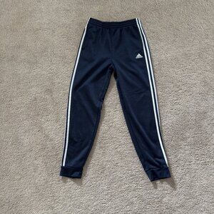 Boys Dark Blue Adidas Sweat Pants Youth XL